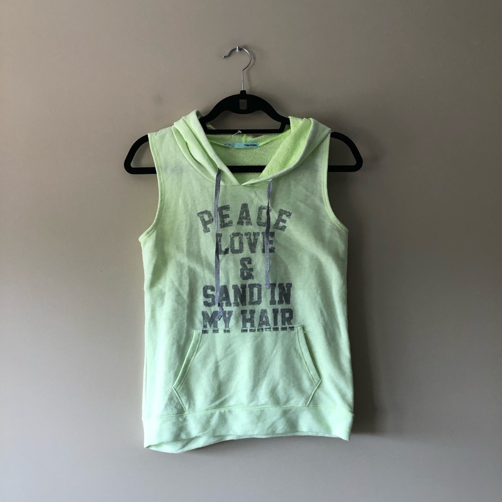 Maurices neon sleeveless graphic print top